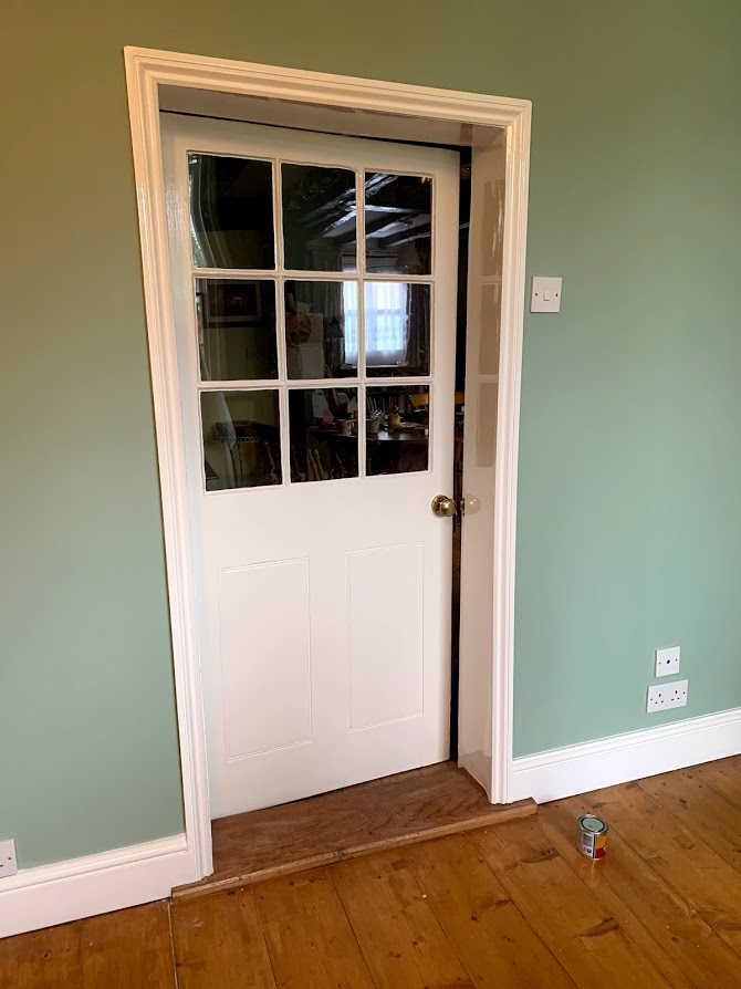 Little Greene Aquamarine paint on wall, example of Interior Decorating