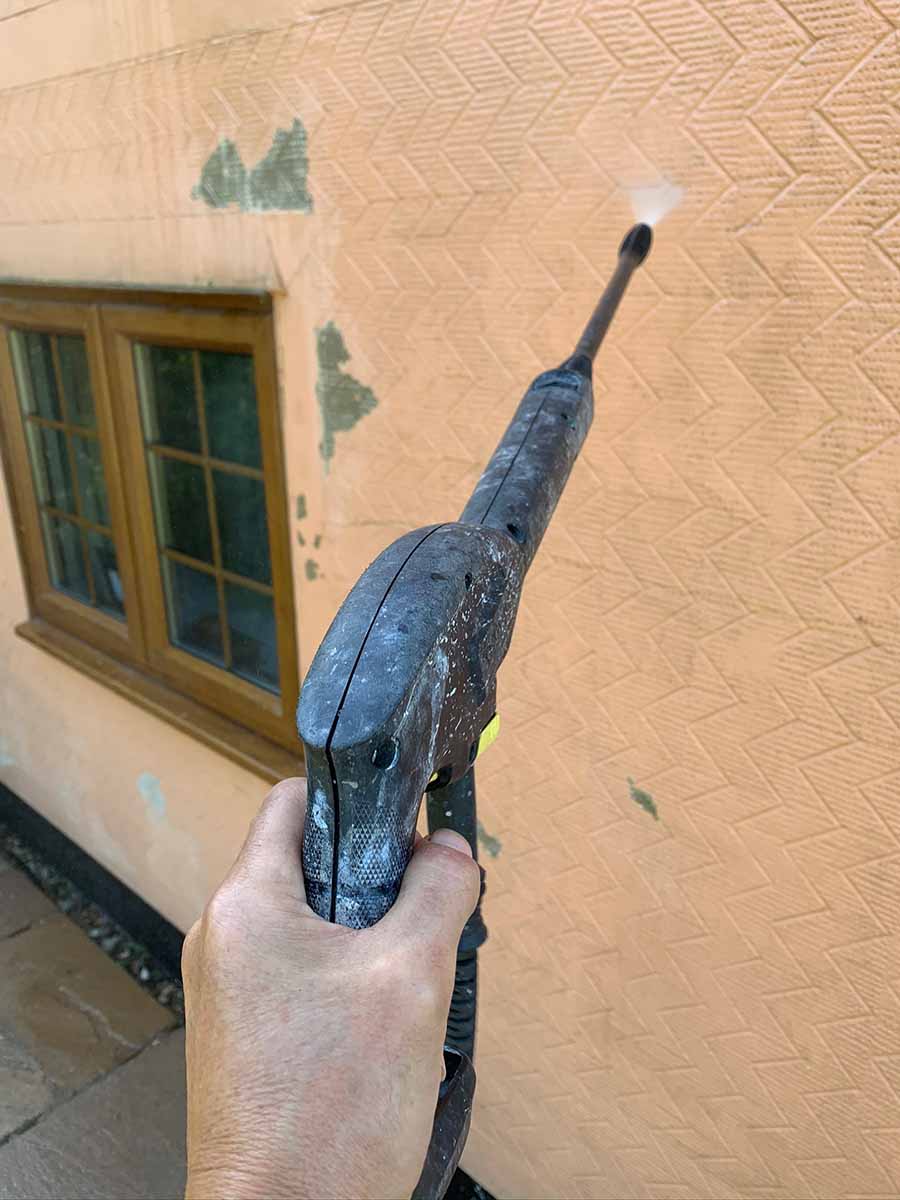 exterior cottage painting power wash