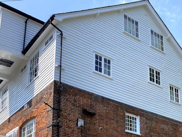 Exterior Painting of a Watermill