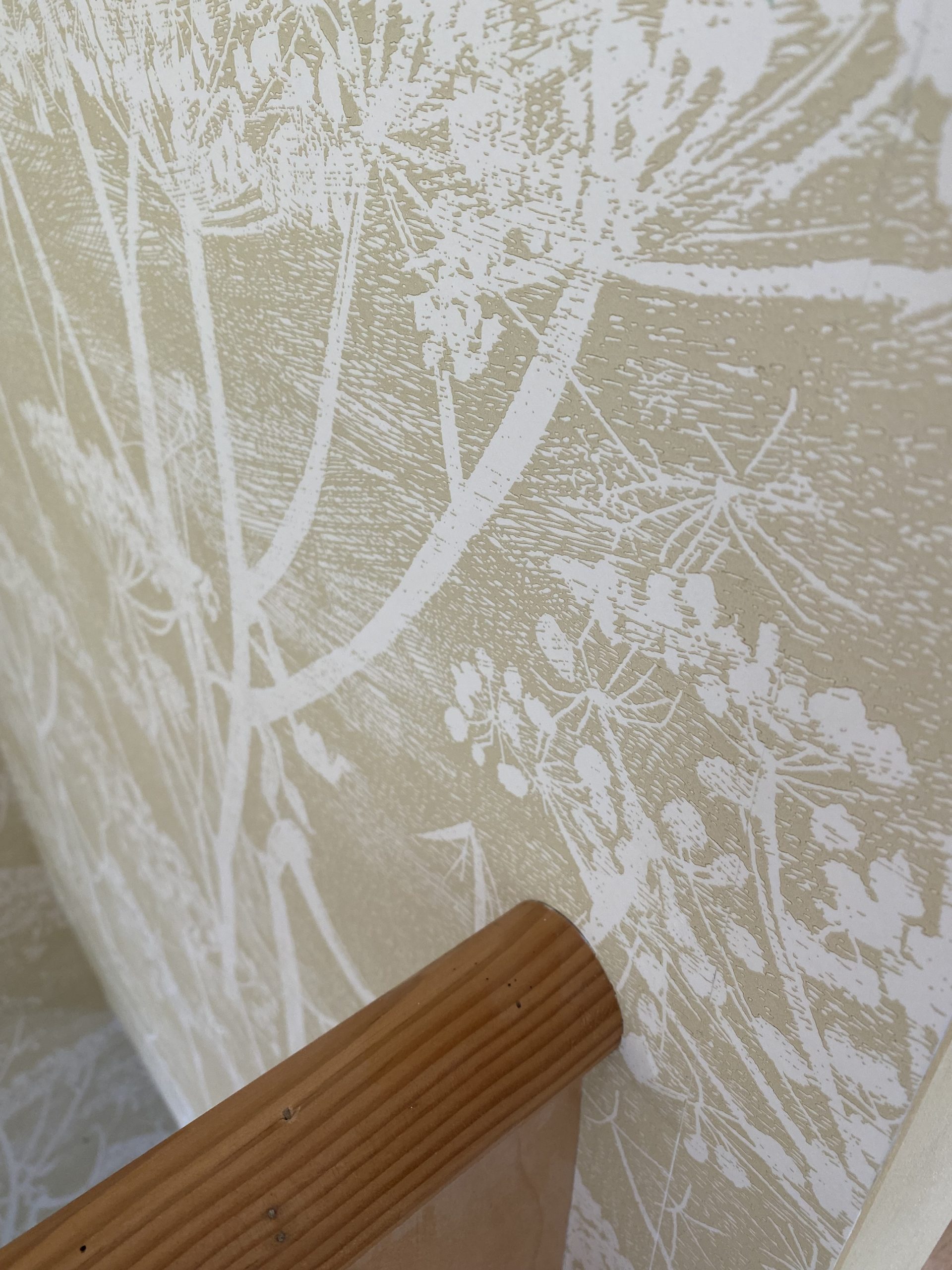 Stairwell Wallpapering