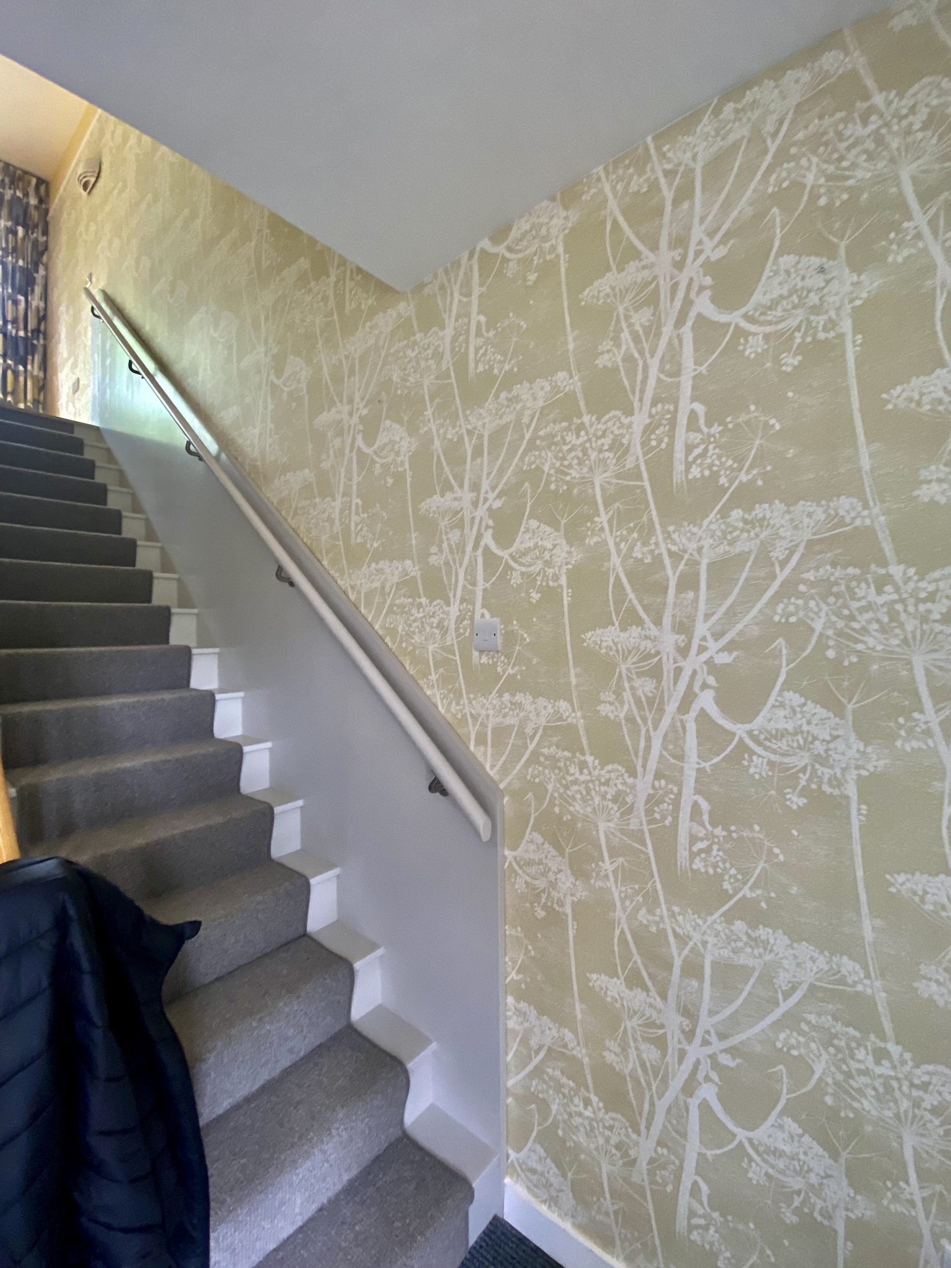 Stairwell Wallpapering