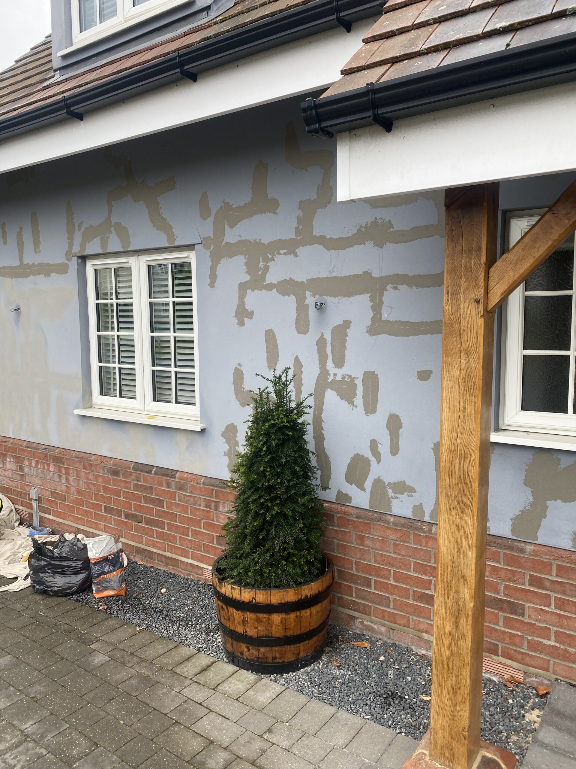 Repair and Painting of rendered walls