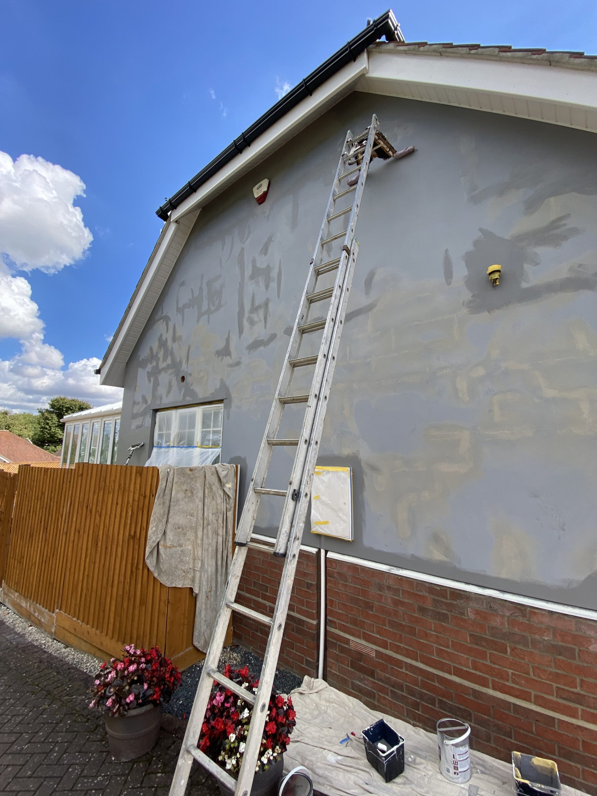 Repair and Painting of rendered walls